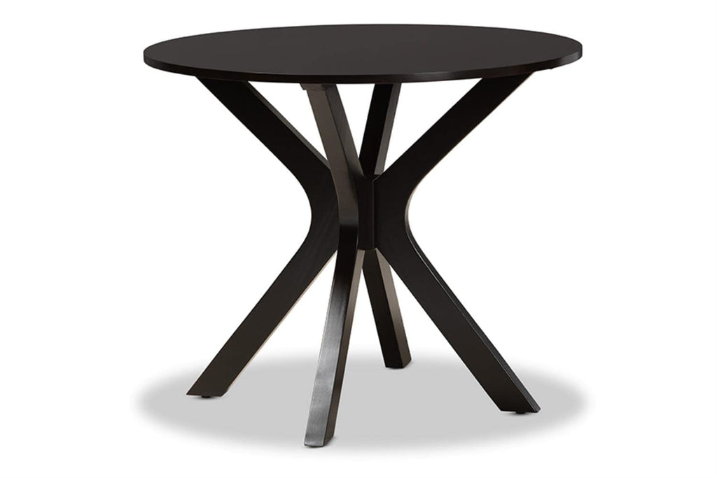 Baxton Studio Ela Dark Brown Finished Wood 5-Piece Dining Set