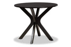 Baxton Studio Ela Dark Brown Finished Wood 5-Piece Dining Set