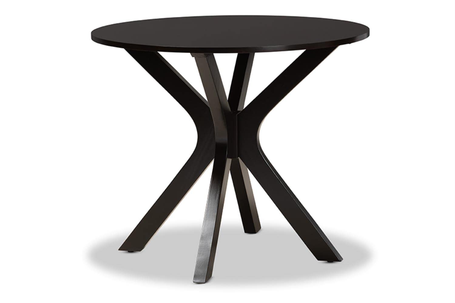 Baxton Studio Ela Dark Brown Finished Wood 5-Piece Dining Set