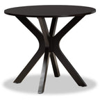 Baxton Studio Zora Modern and Contemporary Dark Brown Finished Wood 5-Piece Dining Set