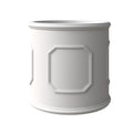 Meadow Series Fiber Stone Planter in White 10.6 Dia, 10.6 HIgh