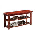 Convenience Concepts Oxford Utility Mudroom Bench, Cherry