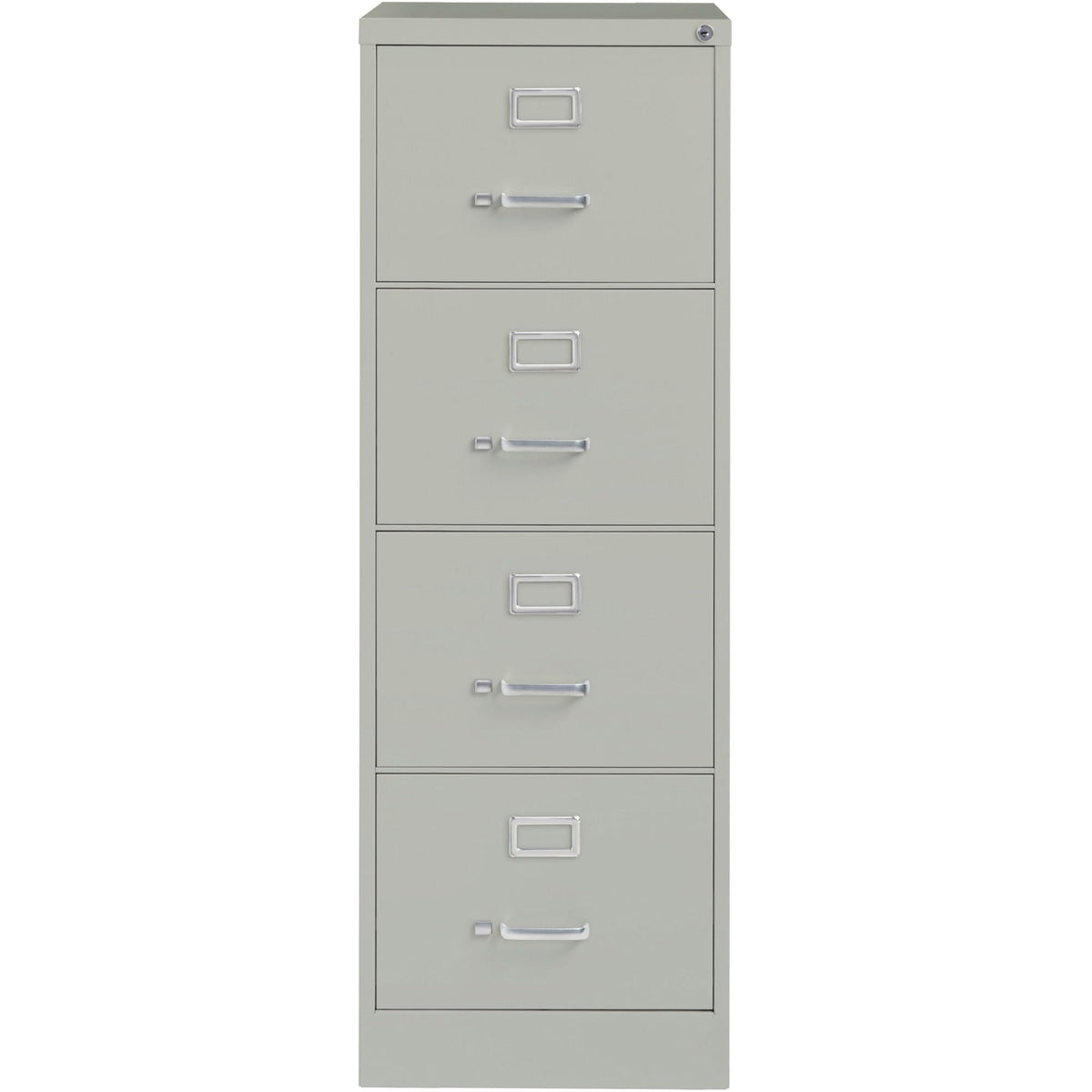 Lorell 4-Drawer Vertical File, 18 by 26-1/2 by 52-Inch, Light Gray
