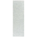 Rizzy Home Alora Decor London 2'6" X 10' Solid Blue/Gray/Rust/Blue Hand-Tufted Area Rug