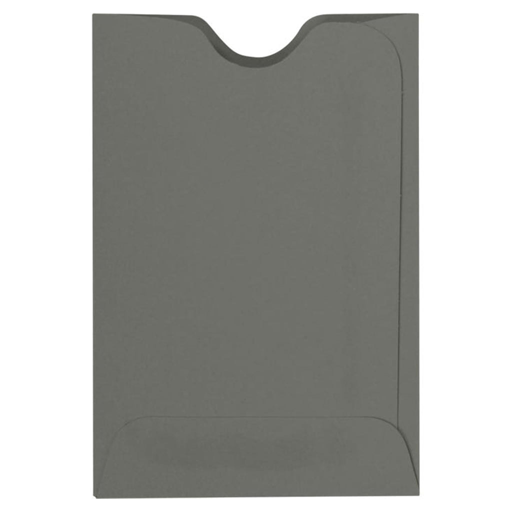 Luxpaper Credit Card Sleeves | 2 3/8' X 3 1/2' | Smoke Gray | 80Lb. Text | 50 Qty