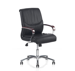Nilkamal Boss Mid Back Polyurethane Chair Black