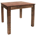 vidaXL Dining Table - Compact, Rectangular, Solid Reclaimed Wood, Brown, Sturdy, ic Farmhouse Style, Unique Colors, Handmade, Ea