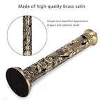 Incense Stick Bronze Tone Dragon Phoenix Pattern Incense Stick Holder Vertical Incense Stand With Catcher For Home Decor Birthda