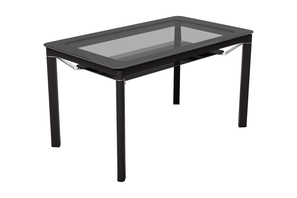 Interio By Godrej Brawn 6Seater Tempered Glass Rectangular Dining Table