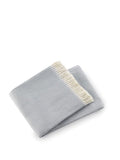 HomeRoots Cotton/Acrylic Soft Sky Blue Links Pattern Throw Blanket