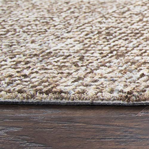 Rizzy Home Alora Decor London 8' X 10' Solid Brown/Gray/Rust/Blue Hand-Tufted Area Rug