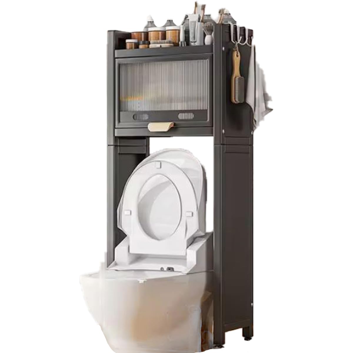 EarwigOver The Toilet Storage, Bathroom Organizer Shelves Space Saver Over Toilet, Above Toilet Storage Rack, OverTheToilet St