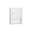RiverRidge White Ashland Single Door Wall Mount Cabinet with Shelves