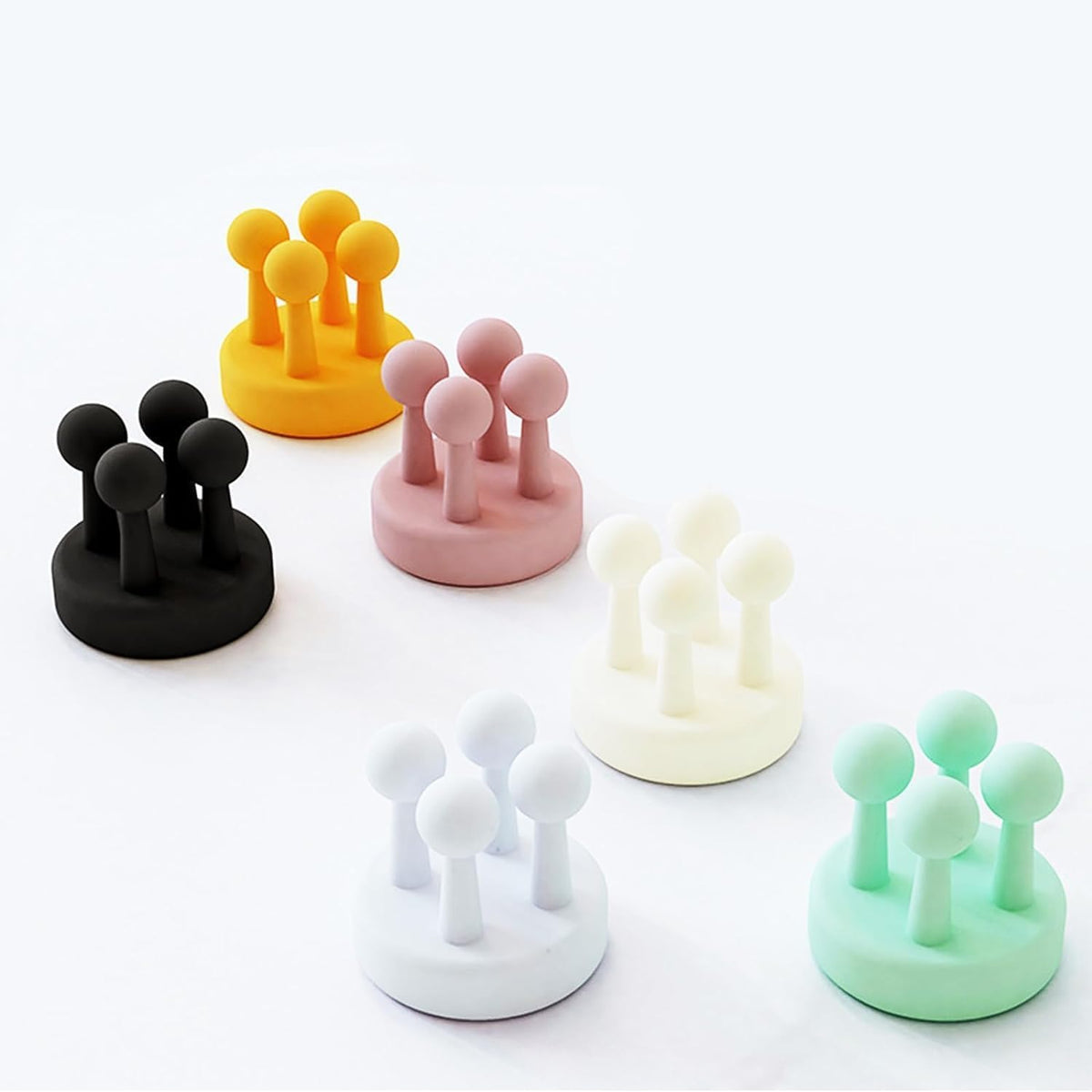 NIVAKINI MultiFunction Toothbrush Holders for Bathroom  SelfAdhesive Hooks, Bathroom Accessories, Waterproof and Rustproof, f