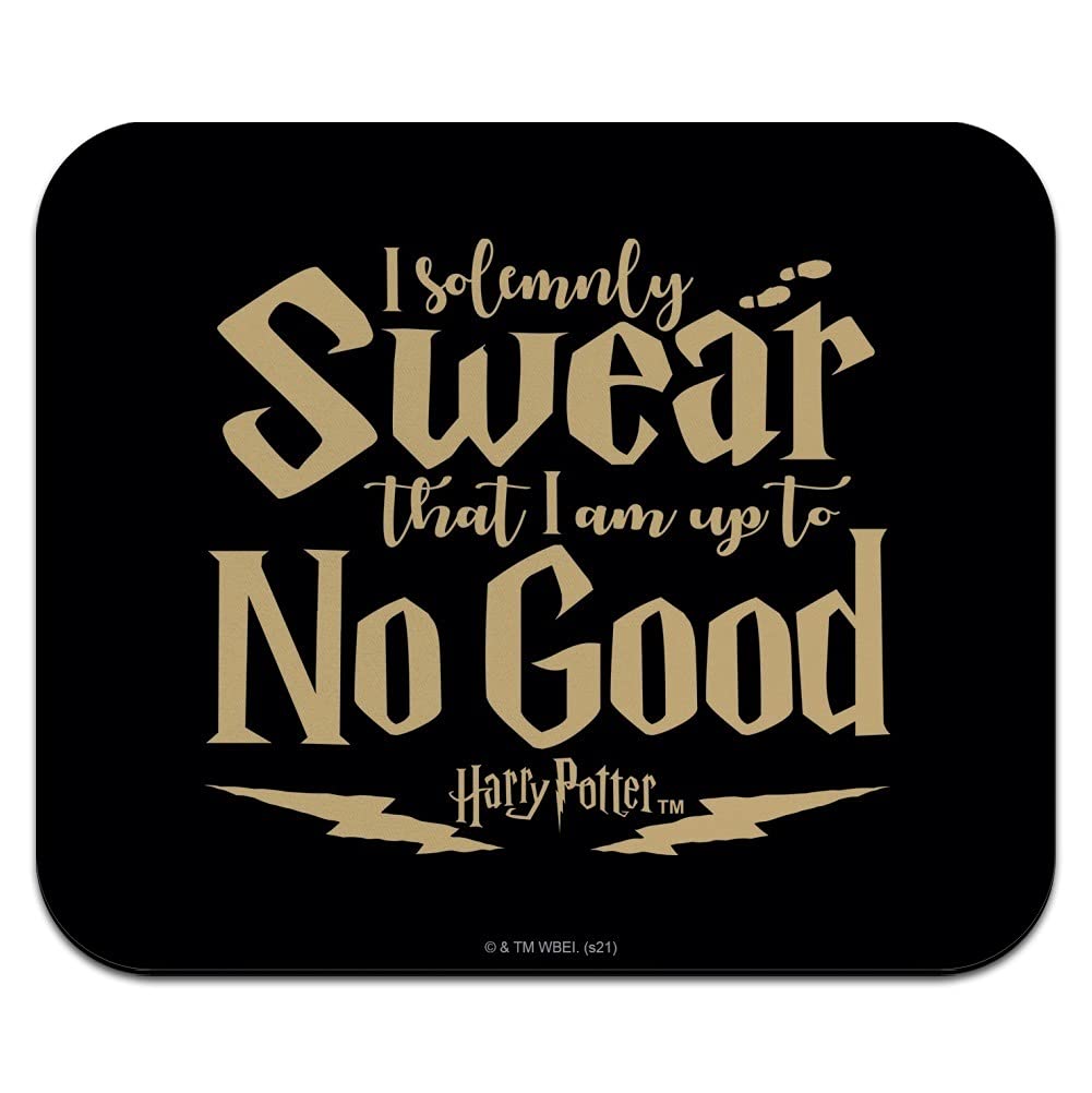 GRAPHICS & MORE Harry Potter Mouse Pad - I Am Up to No Good, Multi-Colored, 7.8x9.3 inches, Thin Rubber Mousepad for Gaming & Office Use