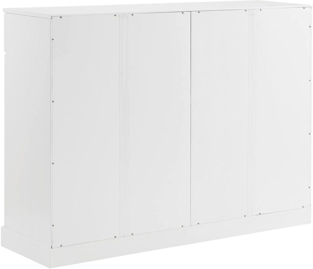 Crosley Furniture Stanton Traditional Sideboard Buffet Cabinet with Storage, White