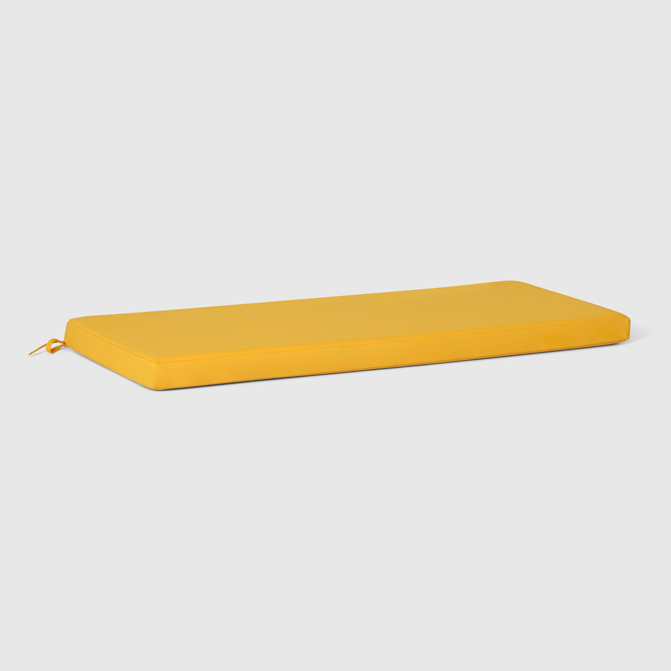 Westintrends Solace Water Resistant Outdoor Patio Bench Seat Cushion, 54 X 18, Yellow