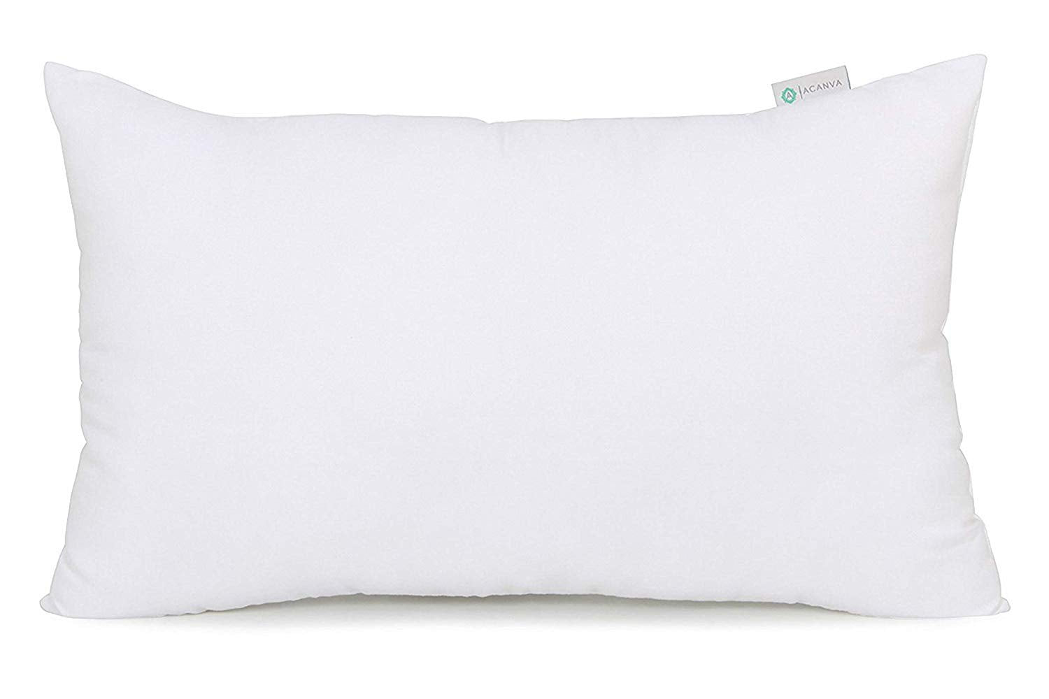 Acanva Polyester Decorative Rectangle Throw Pillow Inserts, Hypoallergenic Form Stuffer Cushion Sham Filler, 16X26, White, 1 Cou