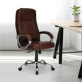 Nilkamal Mega High Back Office Chair Leatherette Ergonomic Office Chair With Adjustable Height And Padded Armrest  Brown