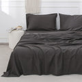 Simple&Opulence Belgian Linen Sheet Set Solid Color - 4 Pieces (1 Flat Sheet, 1 Fitted Sheet & 2 Pillowcases) Natural Flax Cotto