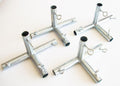 Golden Valley Tools & Tarps 4Pc 1' 4 Way Flat Edge Canopy Fitting Batting Cage (F4B) - Fits 1' Emt Pipe That Has An Outer Diam