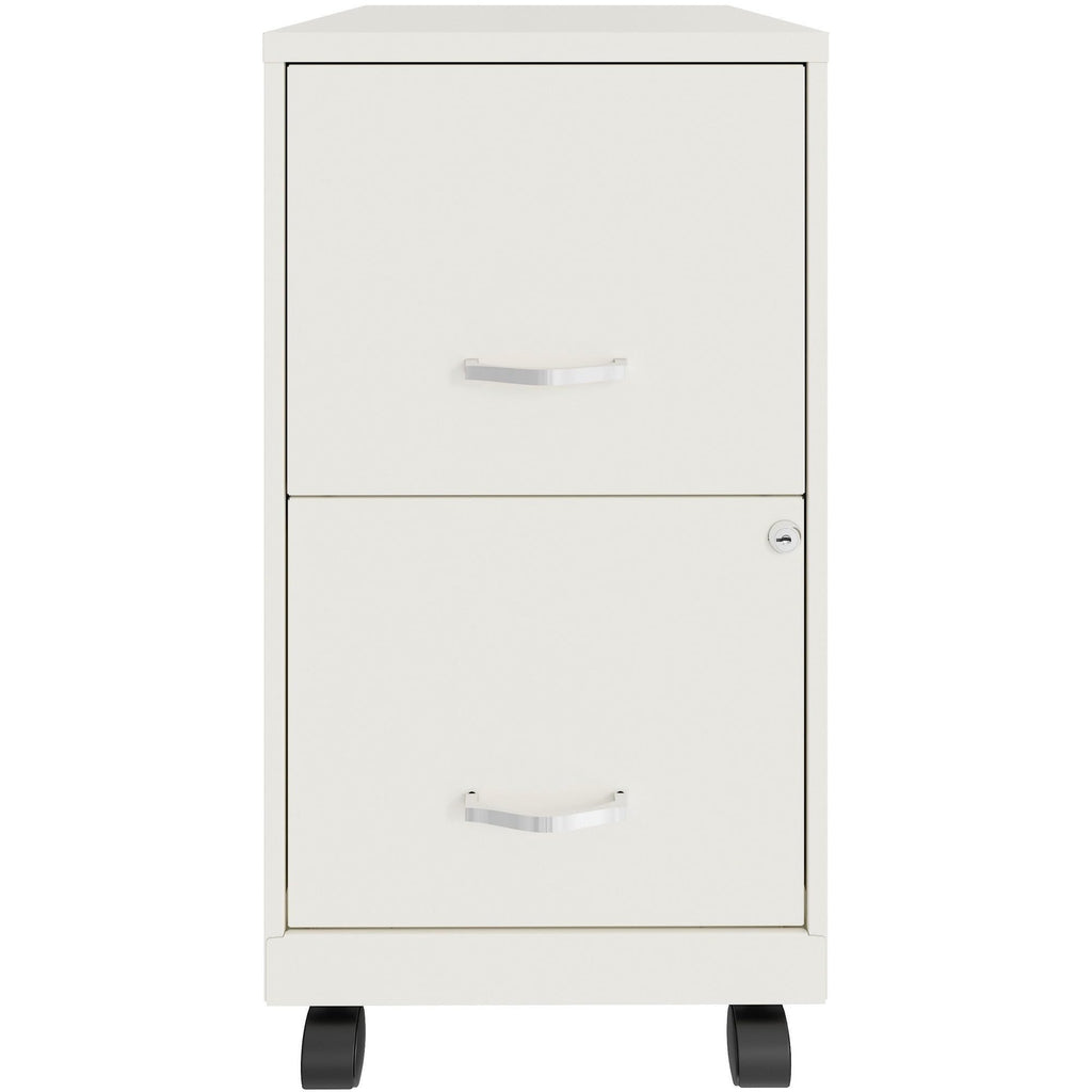 Lorell Lys Soho File/File Mobile File Cabinet, White