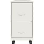 Lorell Lys Soho File/File Mobile File Cabinet, White