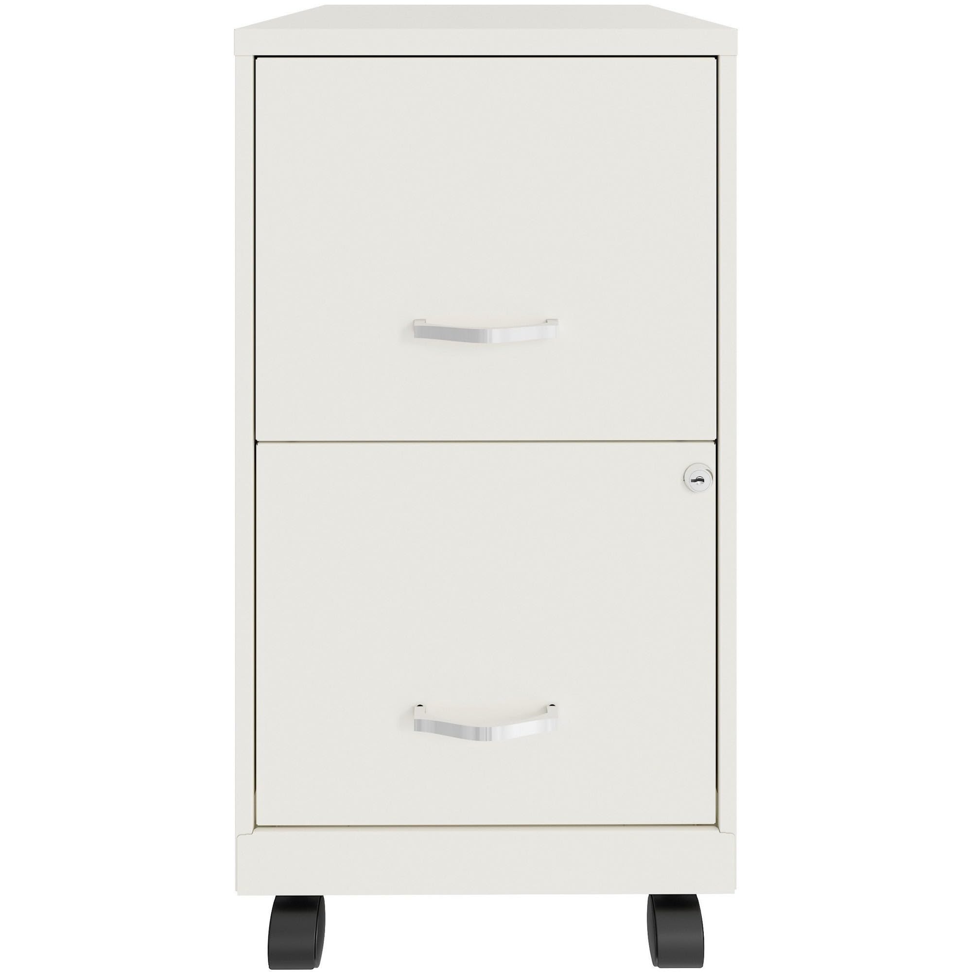 Lorell Lys Soho File/File Mobile File Cabinet, White