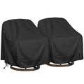 Outdoor Swivel Lounge Chair Cover 2 Pack,Waterproof Heavy Duty Outdoor Chair Covers, (33  W X 35  D X 38.5  H) Patio Furniture C