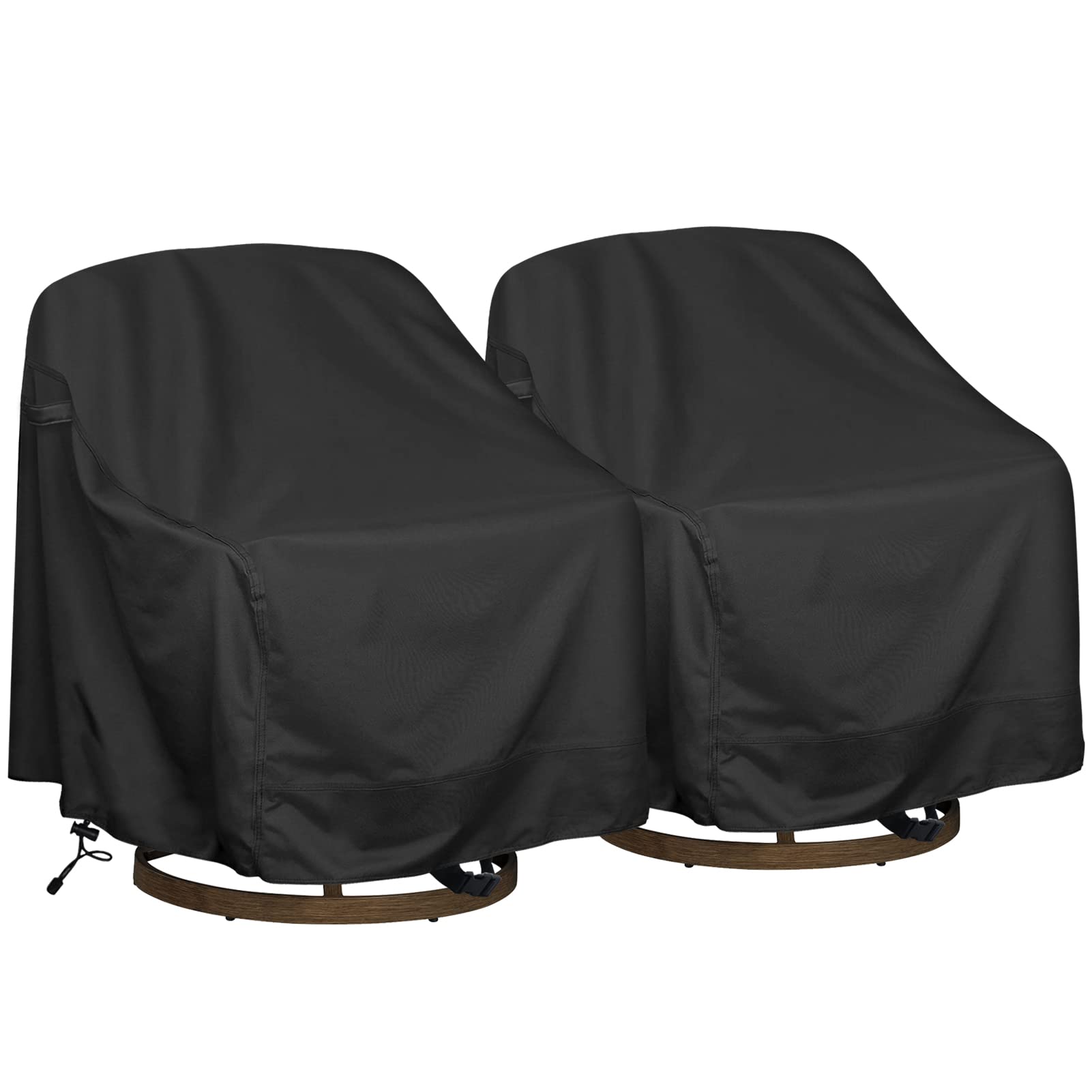 Outdoor Swivel Lounge Chair Cover 2 Pack,Waterproof Heavy Duty Outdoor Chair Covers, (33  W X 35  D X 38.5  H) Patio Furniture C
