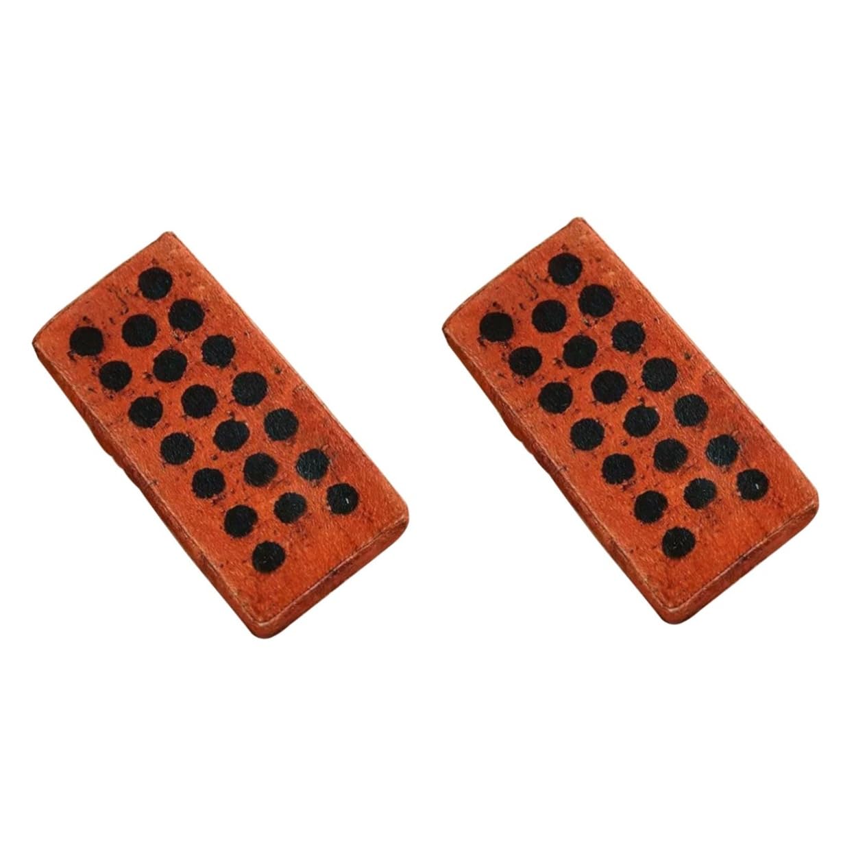 SAFIGLE 2pcs Mini Blocks Airplane Pillow Toys for Travel Red Brick Foam Bricks to Throw at Tv Brick Stress Toy Brick Pillow Desk