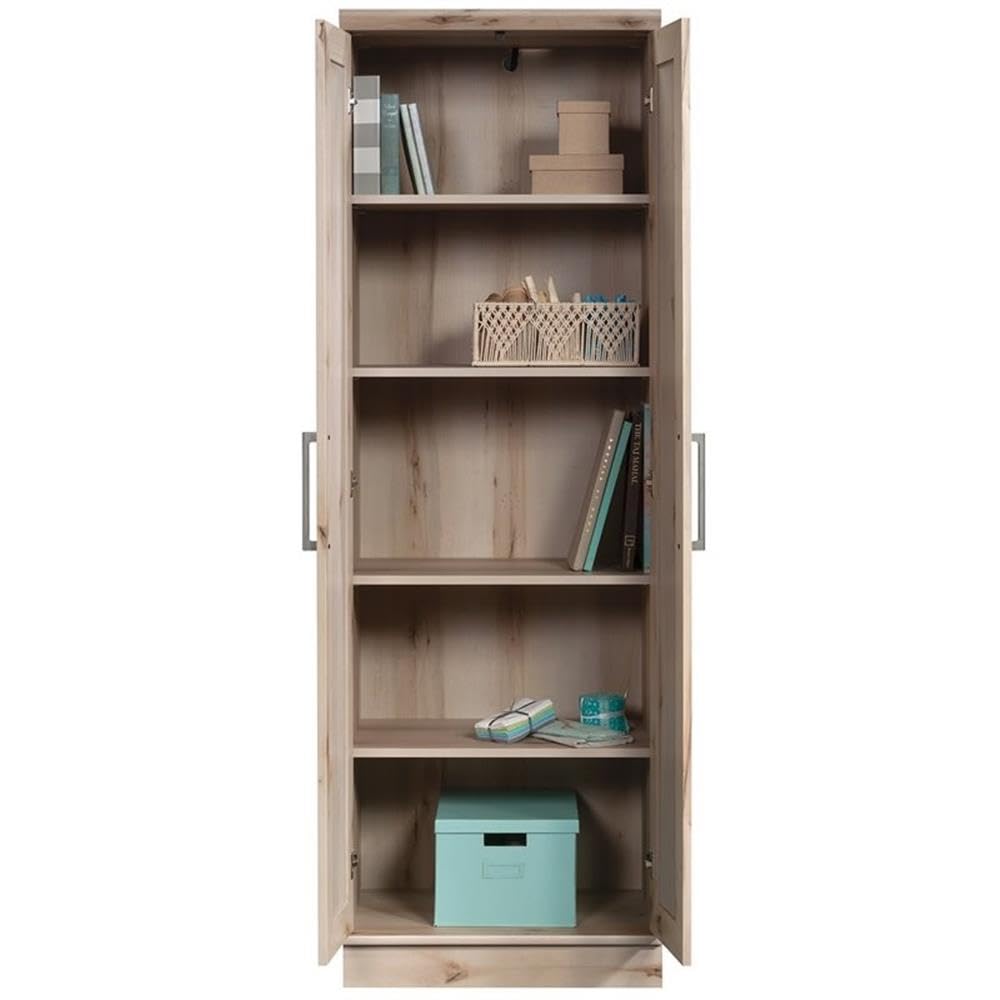 Sauder Homeplus Two Door Storage Cabinet/Pantry Cabinet, Pacific Maple Finish