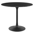 Modway Lippa Dining Table, 36", Black Black