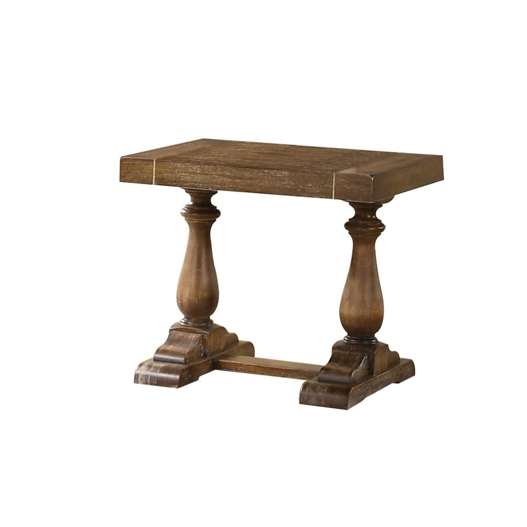 Best Master Furniture Transitional Living Room End Table, Gray