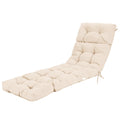 Chair, 72    X 22    X Chaise Lounge W/4 String Ties, Thickened, Tufted Patio Recliner For Outdoor Indoor Cushions, 1 Count (Pac