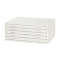 Safco Products Flat File for 36" W x 24" D Documents, 5-Drawer (Additional Options Sold Separately), White