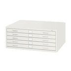 Safco Products Flat File for 36" W x 24" D Documents, 5-Drawer (Additional Options Sold Separately), White