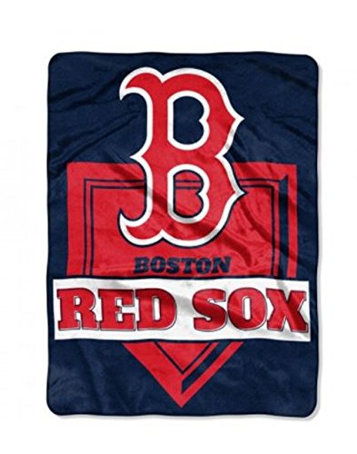 Northwest Mlb Boston Red Sox Royal Plush Raschel Throw, One Size, Multicolor