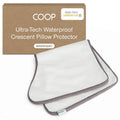 Coop Home Goods Ultra-Tech Waterproof Crescent Pillow Protector - Zippered Covers for Crescent Pillows, King Size, Oeko-Tex Cert