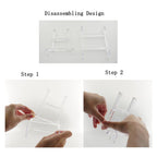 Artliving Two Part Adjustable Clear Acrylic Plastic Display Stand Easel (Set Of 5)