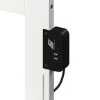AFI, Madison Twin Solid Wood Panel Headboard with Attachable Charger, White