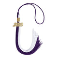 Endea Graduation Double Color Tassel with Gold Date Drop (Purple/White, 2020)