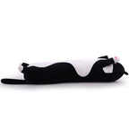 Miaohaha Long Plush Cat Toy Pillow Stuffed Animal Cat Kids Plush Toy Pillow For Kids And Girls Toy Doll(Black&White,70Cm/27.6In)
