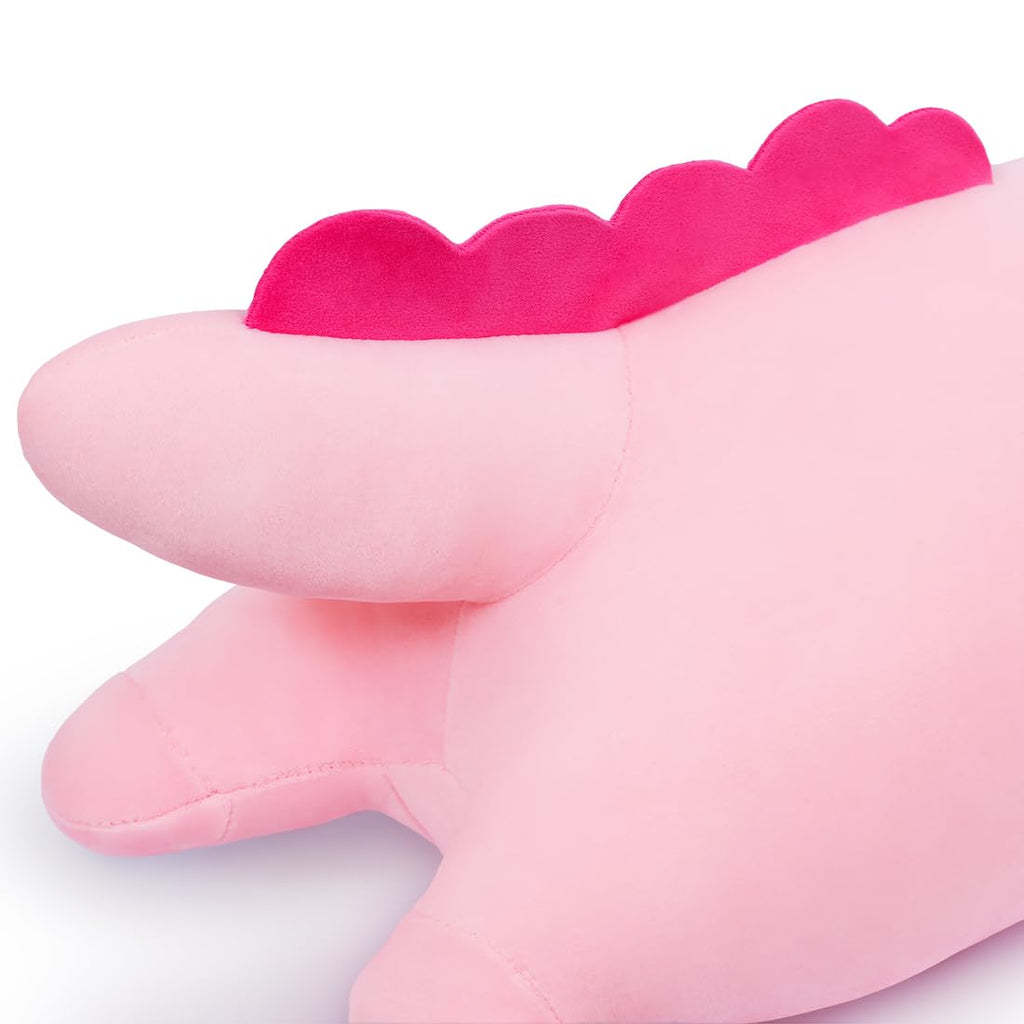 Miaohaha Plush Axolotl Toy Stuffed Animal Axolotl Toy Pillow Body Pillow Gift For Kids And Girls (Pink,90Cm/35.4In)