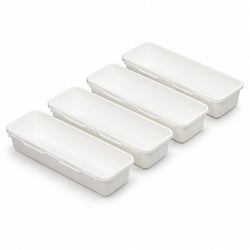 Cutting Edge Interlocking Drawer Organizer Medium (Set Of 4, White)