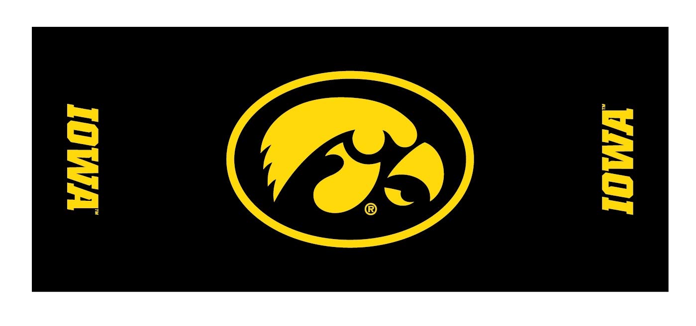 Collegiate Kwik-Covers Rectangle Plastic Table Covers, Bundle Of 2 (University Of Iowa, 6')