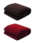 Wavva Plain AC Blankets for Single Bed with Soft StuffSet of 2.
