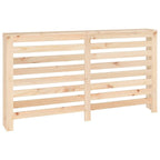 Vidaxl Radiator Cover - Solid Pine Wood - Brown Natural - 60.2"X7.5"X33.1" - With Shelf Space And Horizontal Slats - Assembly Required