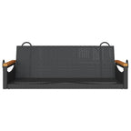Vidaxl Swing Chair Black 109X62X40Cm Resin Braided