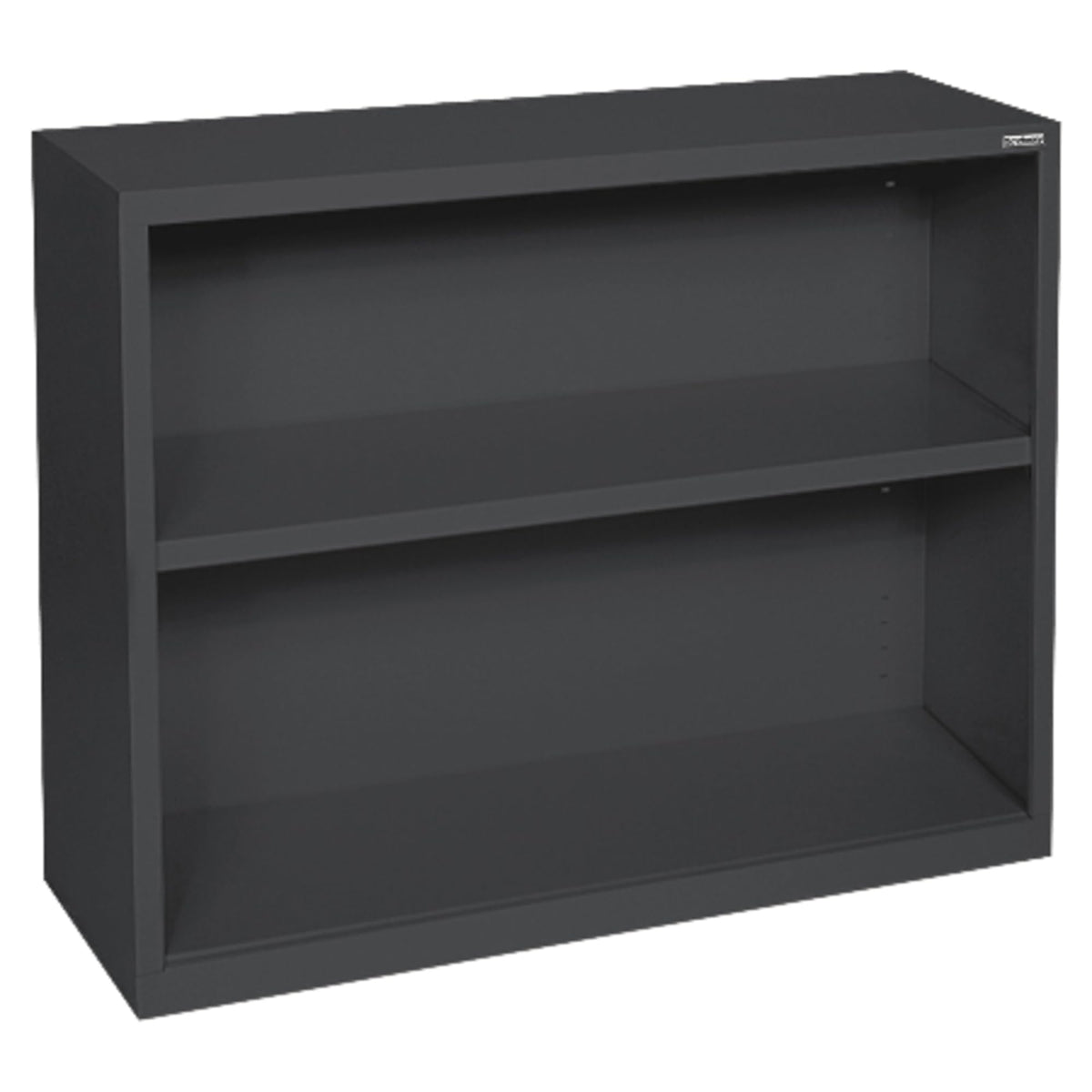 Lorell LLR41282 Fortress Series Steel Black Book Case, 34.5" x 13" x 30"